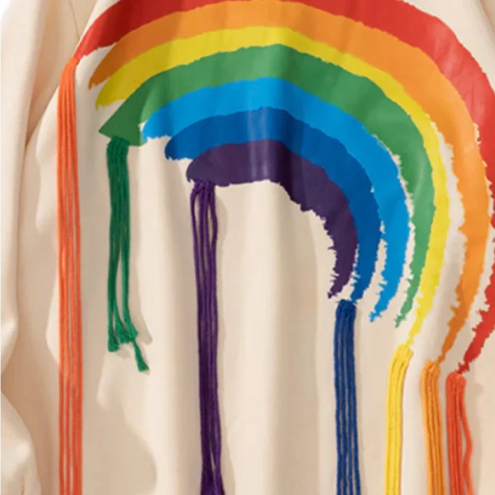 Rainbow Crew Neck Sweater - Picture 7 of 7